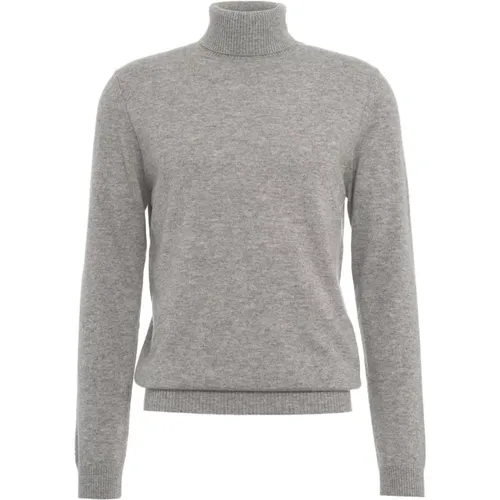 Turtlenecks, male, , Size: L Grey Knitwear Aw24 Hand Wash - Daniele Fiesoli - Modalova