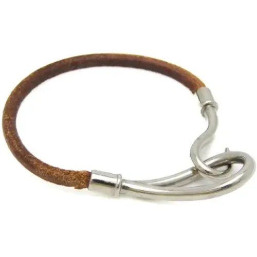 Pre-owned Jewellery, female, , Size: ONE SIZE Pre-owned Leather bracelets - Hermès Vintage - Modalova