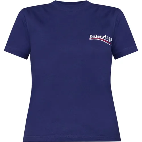 T-Shirt , Damen, Größe: XS - Balenciaga - Modalova
