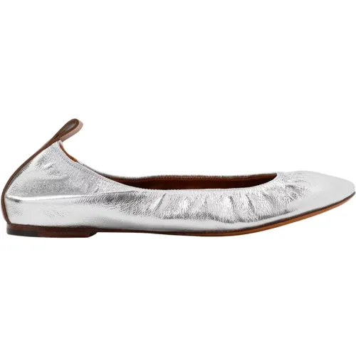 Metallic Ballerinas Slip-On Shoes , female, Sizes: 3 UK - Lanvin - Modalova