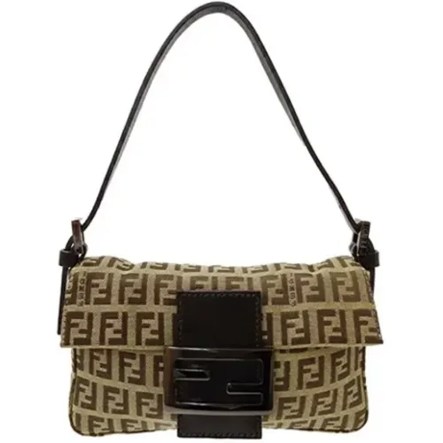 Pre-owned Shoulder Bags, female, , Size: ONE SIZE Pre-owned Canvas fendi-bags - Fendi Vintage - Modalova