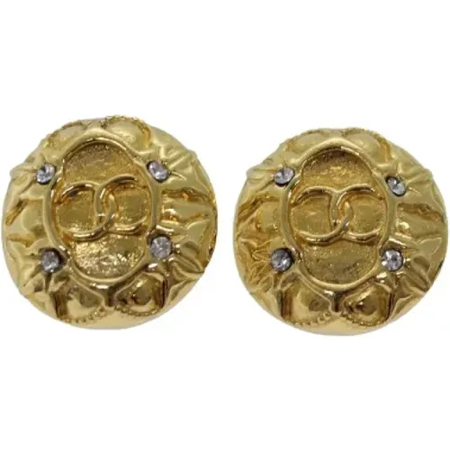 Pre-owned Jewellery, female, , Size: ONE SIZE Pre-owned Metal earrings - Chanel Vintage - Modalova