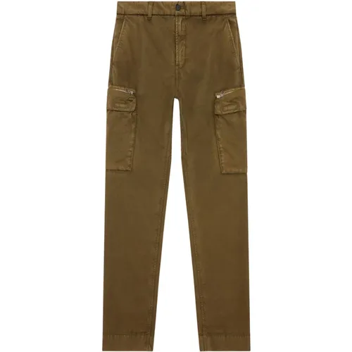 Straight Trousers, male, , Size: M Military Twill Trousers - Diesel - Modalova