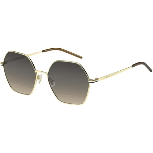 Gold Frame Doubleshade Sunglasses Women , female, Sizes: 57 MM - Hugo Boss - Modalova