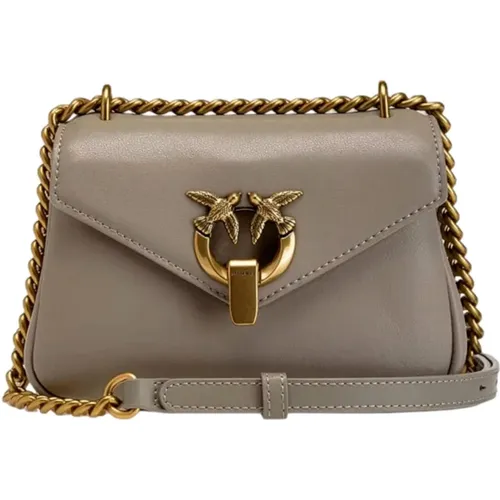 Cupido Messenger Mini Leather Bag , female, Sizes: ONE SIZE - pinko - Modalova