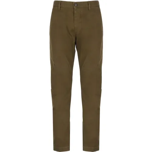 Chinos, male, , Size: S Cotton Pants with Belt Loops - Dsquared2 - Modalova