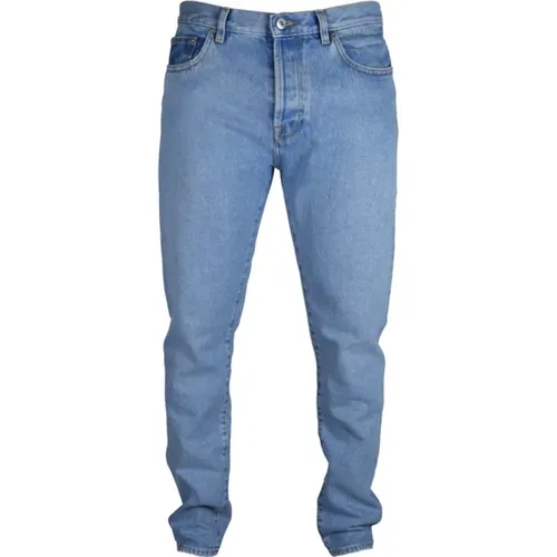 Slim-fit Blaue Jeans mit Vltn Logo , Herren, Größe: W29 - Valentino Garavani - Modalova