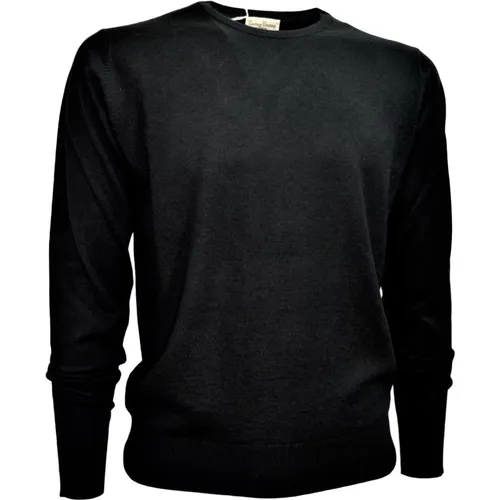 M Creweck Sweater Wool and Silk , male, Sizes: 2XL, M, XL, 4XL, L, 5XL - Cashmere Company - Modalova