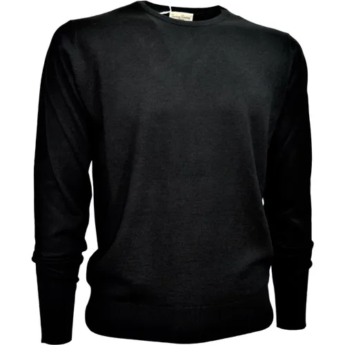M Creweck Sweater Wool and Silk , male, Sizes: M, 4XL, 5XL - Cashmere Company - Modalova
