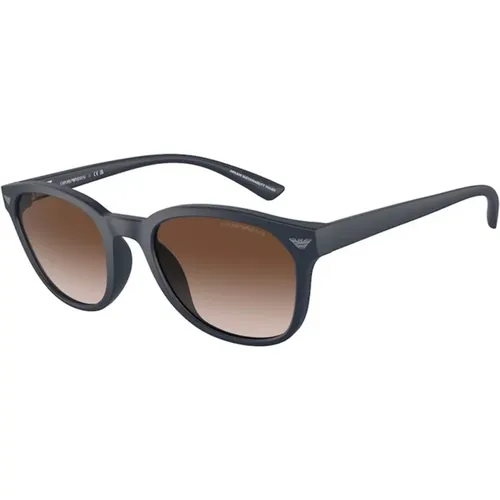 Frame Brown Gradient Lenses , male, Sizes: 53 MM - Emporio Armani - Modalova