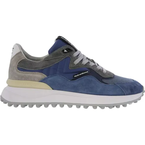 Blue Textile Sport Shoes , male, Sizes: 10 1/2 UK, 11 1/2 UK, 9 UK, 11 UK - Floris van Bommel - Modalova