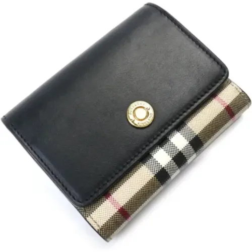 Pre-owned Wallets, female, , Size: ONE SIZE Pre-owned Leather wallets - Burberry Vintage - Modalova