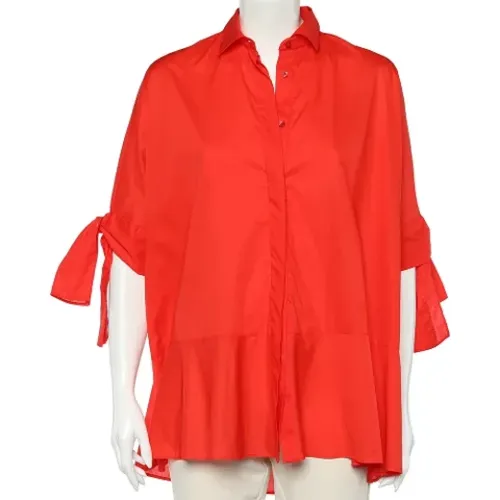 Pre-owned Shirts & Blouses, female, , Size: S Pre-owned Cotton tops - Carolina Herrera Pre-owned - Modalova