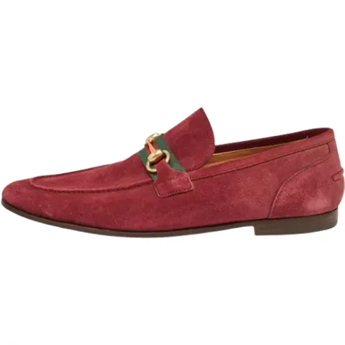 Pre-owned Suede flats , female, Sizes: 8 1/2 UK - Gucci Vintage - Modalova