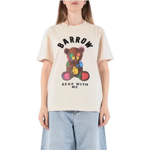 T-Shirts , female, Sizes: XS, S - Barrow - Modalova