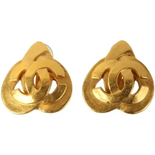 Pre-owned Metal earrings , female, Sizes: ONE SIZE - Chanel Vintage - Modalova