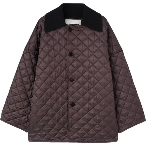 Oversized Quilted Coat , male, Sizes: L, M - Jil Sander - Modalova