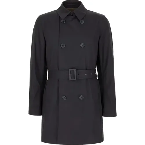 Trench Coats, male, , Size: S Stylish Trench Coat for Men - Herno - Modalova