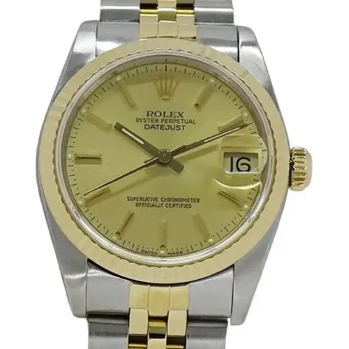 Pre-owned Stainless Steel watches , female, Sizes: ONE SIZE - Rolex Vintage - Modalova