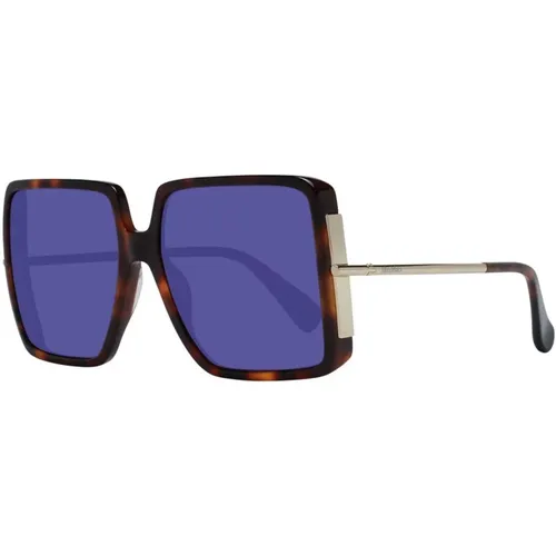 Braune Square Sonnenbrille mit UV-Schutz - Max Mara - Modalova