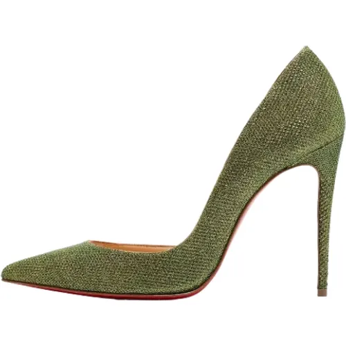 Pre-owned Fabric heels , female, Sizes: 5 UK - Christian Louboutin Pre-owned - Modalova