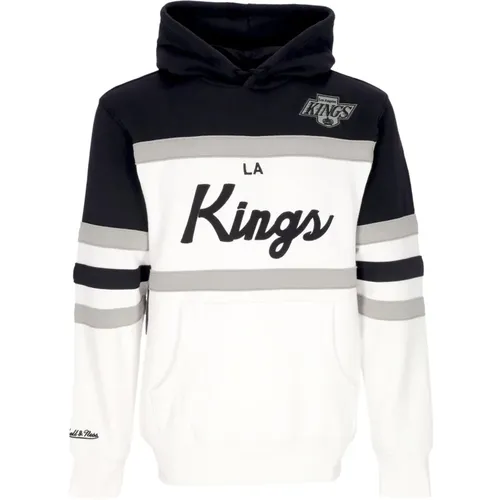 Hoodies, male, , Size: M NHL Head Coach Hoodie Los Angeles Kings - Mitchell & Ness - Modalova