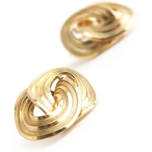 Pre-owned Jewellery, female, , Size: ONE SIZE Pre-owned Fabric earrings - Dior Vintage - Modalova