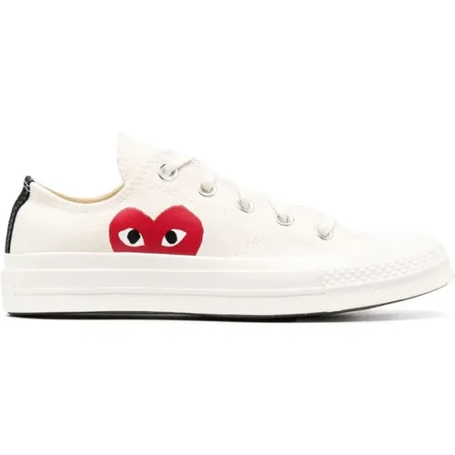 Sneakers Big Heart Low Top Shoes , male, Sizes: 4 UK, 11 UK, 5 1/2 UK, 7 UK, 8 UK, 8 1/2 UK, 9 UK, 5 UK - Comme des Garçons Play - Modalova