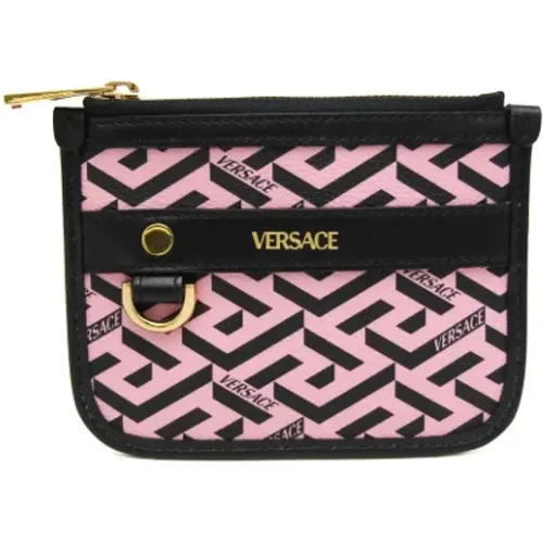 Pre-owned Clutches, female, , Size: ONE SIZE Pre-owned Leather pouches - Versace Pre-owned - Modalova