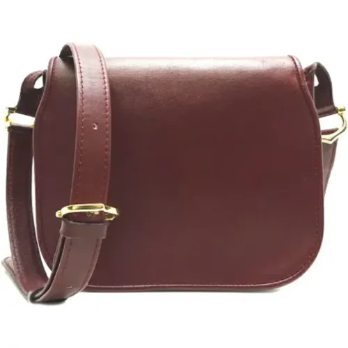 Pre-owned Cross Body Bags, female, , Size: ONE SIZE Pre-owned Leather shoulder-bags - Cartier Vintage - Modalova