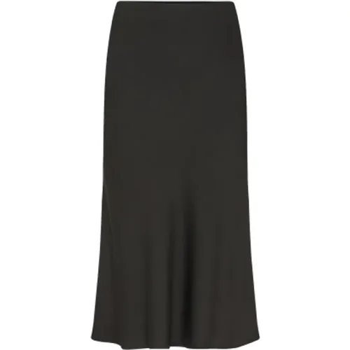 Slip Rock Elastic Waist Midi Skirt , female, Sizes: W28, W27 - drykorn - Modalova