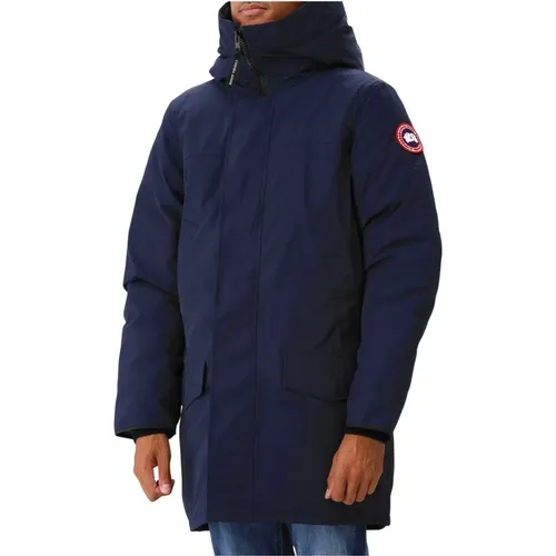 Dunkelblaue Winterparka Stilvoller Schutz - Canada Goose - Modalova