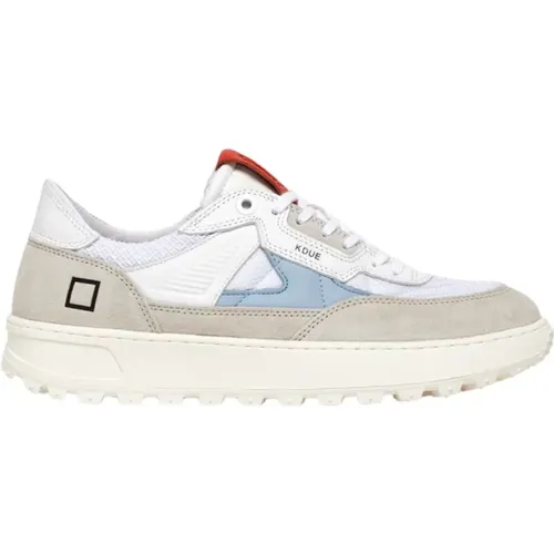 Sneakers, male, , Size: 7 US White Celeste Sneakers - D.a.t.e. - Modalova