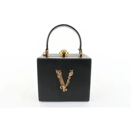 Pre-owned Handbags, female, , Size: ONE SIZE Pre-owned Leather handbags - Versace Pre-owned - Modalova