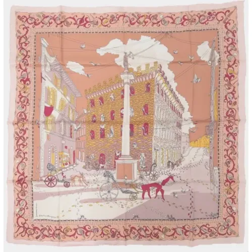 Pre-owned Silk scarves , female, Sizes: ONE SIZE - Salvatore Ferragamo Pre-owned - Modalova