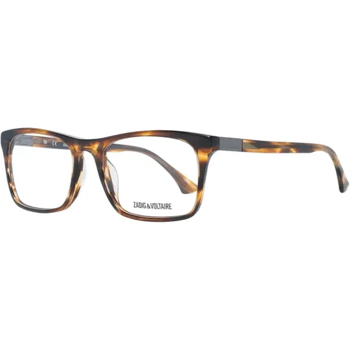 Glasses, male, , Size: ONE SIZE Stylish Rectangle Plastic Optical Frames - Zadig & Voltaire - Modalova