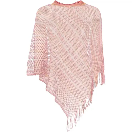 Capes, female, , Size: ONE SIZE Stylish Poncho for Fashionable Looks - Missoni - Modalova