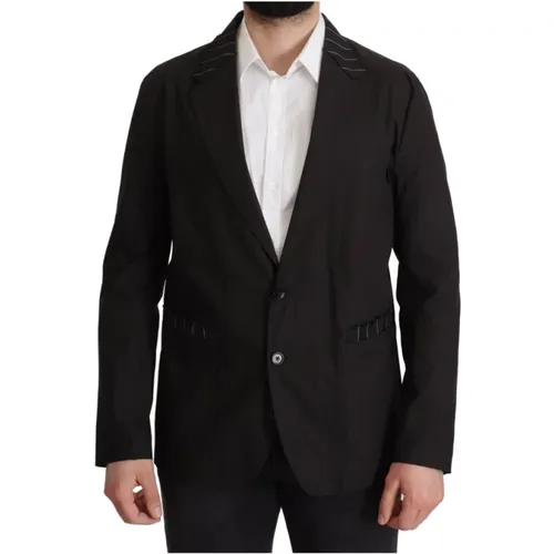 Blazers, male, , Size: M Cotton Blazer Jacket - Dolce & Gabbana - Modalova