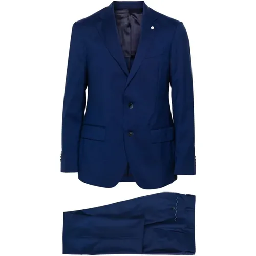 Bluette Suit - Stylish and Elegant , male, Sizes: 2XL, XL, L, M - Luigi Bianchi Mantova - Modalova
