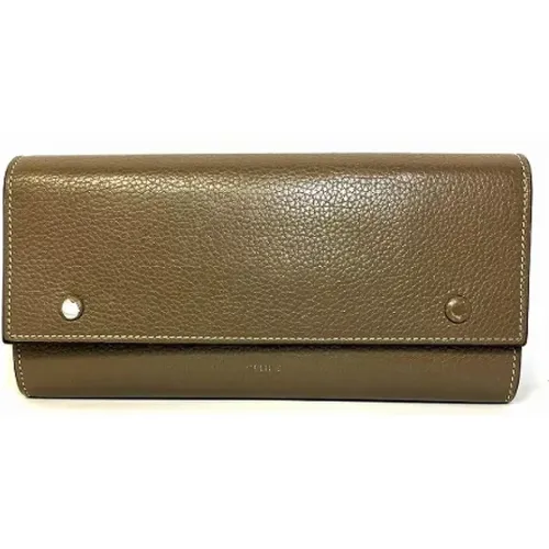 Pre-owned Leather wallets , female, Sizes: ONE SIZE - Celine Vintage - Modalova