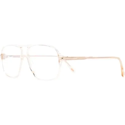 Glasses, male, , Size: 56 MM Brown/Havana Optical Frame, versatile and stylish - Tom Ford - Modalova