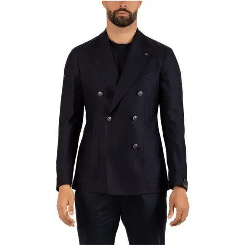 Mens Jacket Tailored Style , male, Sizes: L - Tagliatore - Modalova