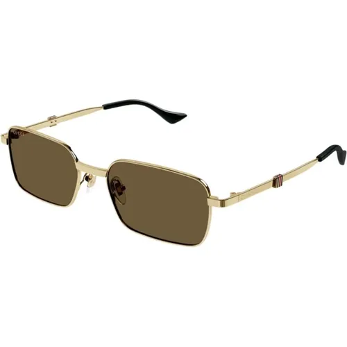 Gold Braun Sonnenbrille Gg1495S 002 - Gucci - Modalova