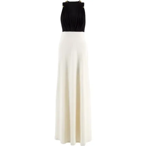 Elegant Two-Tone Maxi Dress , female, Sizes: M, S - Zeus+Dione - Modalova