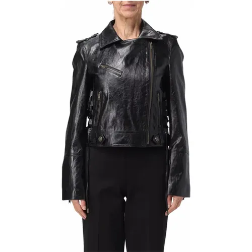 Leather Jackets , female, Sizes: S - Twinset - Modalova
