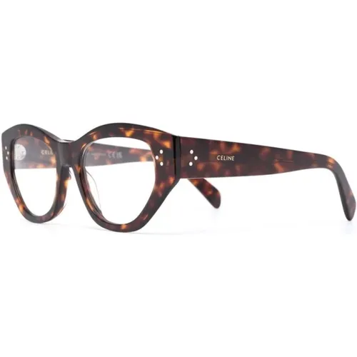 Braun/Havanna Optische Brille, vielseitig und stilvoll , Damen, Größe: 52 MM - Celine - Modalova