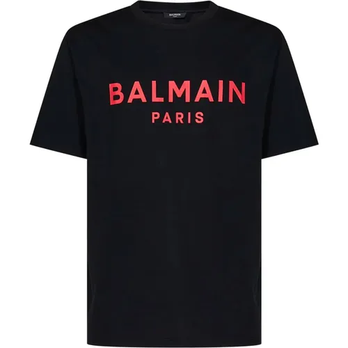 Mens Clothing T-Shirts Polos Ss24 , male, Sizes: M - Balmain - Modalova