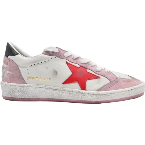 Weiße Rose Rote Sterne Sneakers - Golden Goose - Modalova