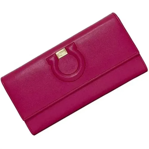 Pre-owned Wallets, female, , Size: ONE SIZE Pre-owned Leather wallets - Salvatore Ferragamo Pre-owned - Modalova