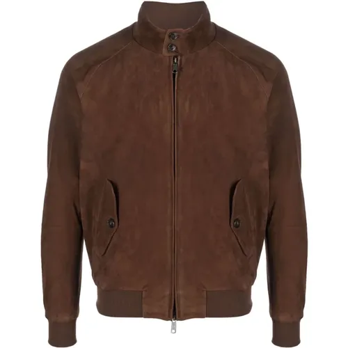 Leather Jacket Coat , male, Sizes: M - Baracuta - Modalova